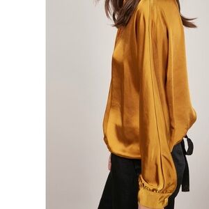 FRNCH – Satin Tie Back Blouse